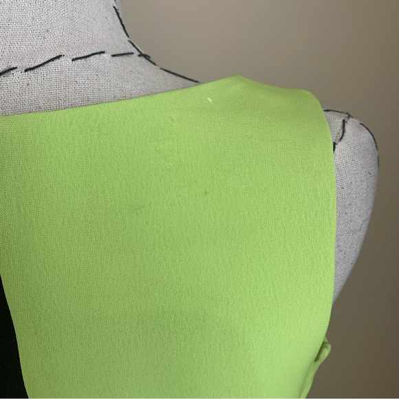 90s Sue Wong Color Block Mini Dress 60s Mod Gogo XS S - Picture 10 of 10